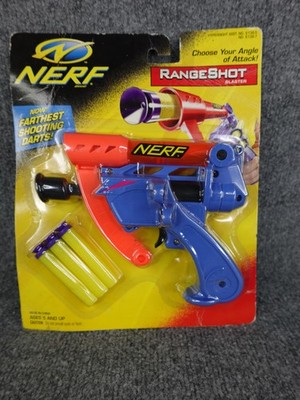 Vintage 1999 NERF Rangeshot Blaster Hasbro Larami Micro Dart Gun