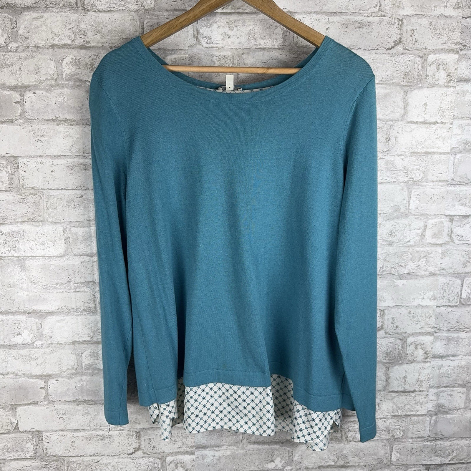 Talbots Polpover Knit Sweater Split Back Preppy L… - image 1