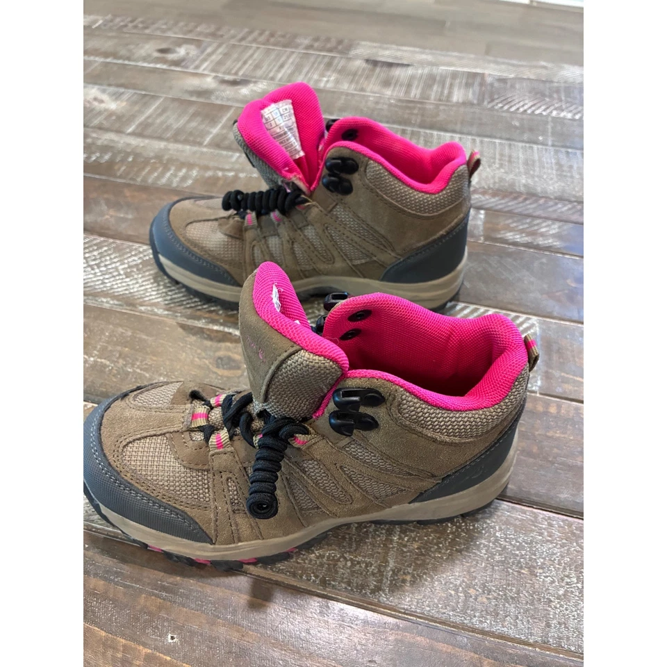 Bearpaw Kids Hiking Boots Waterproof Pink Accents Size 2 - Image 2 of 4