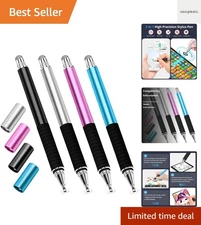 Durable Aluminum 2-in-1 Stylus Pen Set - Compatible with All Capacitive Devices