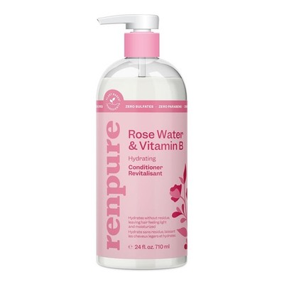 Renpure Rose Water Conditioner, 710ml, Plant Based Beauty, Soothes Scalp, Hydrat