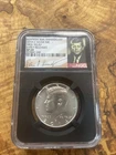2014-D Silver Kennedy NGC S69 High Relief 50th Anniversary, Early Release No Res
