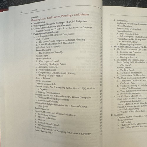 Civil Procedure Sixth Edition Yeazell Aspen Publishers Red Black Hardcover - Picture 14 of 22