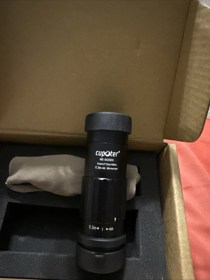 8x25 ED Optics Telescope Monocular Mini Pocket Field Monocular Compact New - Image 2 of 2