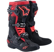 ALPINESTARS TECH 10 BOOTS - BLACK/RED - SIZE ...