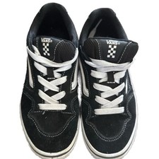 Vans Caldrone Black/White Suede Mesh Skate Sh...