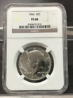 1964 KENNEDY SILVER HALF DOLLAR NGC GRADED PF68 ~ 90% SILVER 50c PROOF COIN