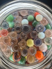 10x 5/8" Jabo Classics Marbles Lot Mixed Clear Colors Non-UV