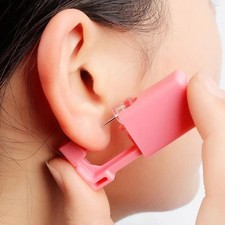 2pcs Disposable Ear Piercing Tool Set Safe Painless Piercing Kit with Studs