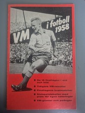 1958 WORLD CUP- RARE SWEDISH PUBLICATION