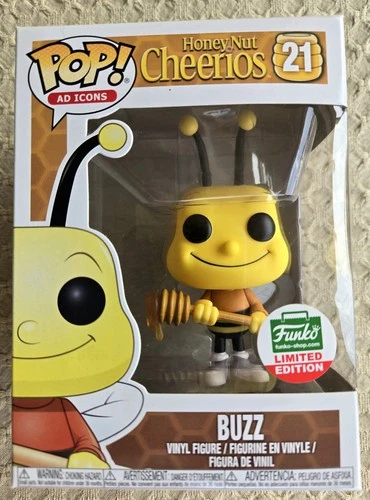 Funko POP! Ad Icons #21: Buzz ~ Honey Nut Cheerios ~Funko Shop Exclusive Vaulted