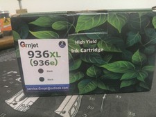 Grnjet 936XL 936e Compatible High Yield Black Ink Cartridge 2-Pack for HP
