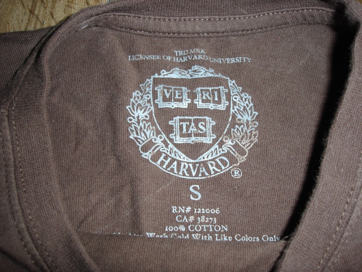 【Ｄプライス】 Harvard University brown flannel layered long sleeve shirt men's