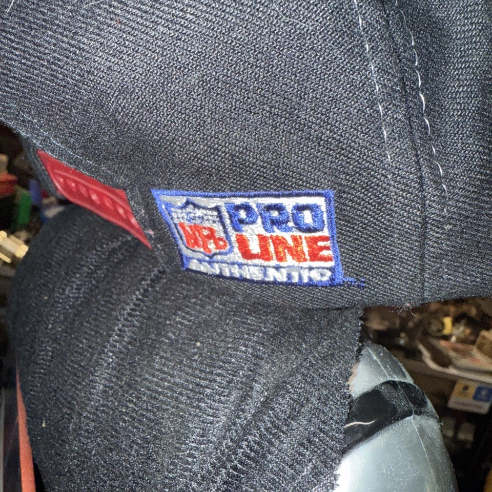 De colección Años 90 San Francisco 49ers Logo Diente de Tiburón Atlético Pro Line Snapback Sombrero Foto 4 de 4