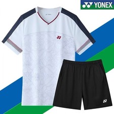 YONEX Men's Table Tennis Badminton T-shirt and Shorts Suit Sports Set 26-040201