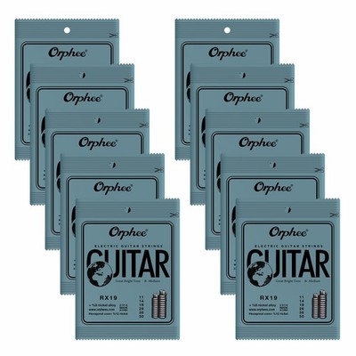 Orphee RX19 Electric Guitar Strings 11-50 Medium Nickel Alloy 3 8 12 20 Pack Set