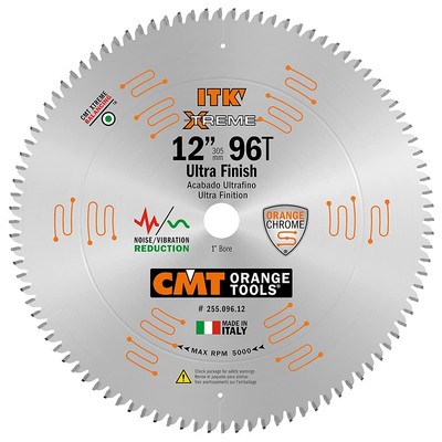 255.096.12 ITK Industrial Fine Finish Saw Blade, 12-Inch x 96 Teeth 40° ATB G...