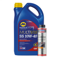 5L MORRIS CST 10w40 SS Engine Oil 10W40 API SN/CF ACEA A3/B4+ OIL ADDITIVE 300ml 7.20 per litre