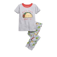 Unisex "Let's Taco 'Bout It" Pajama Set for Toddler  Baby