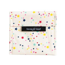 Keep Leaf - Large Reusable Food Baggie - Star Print