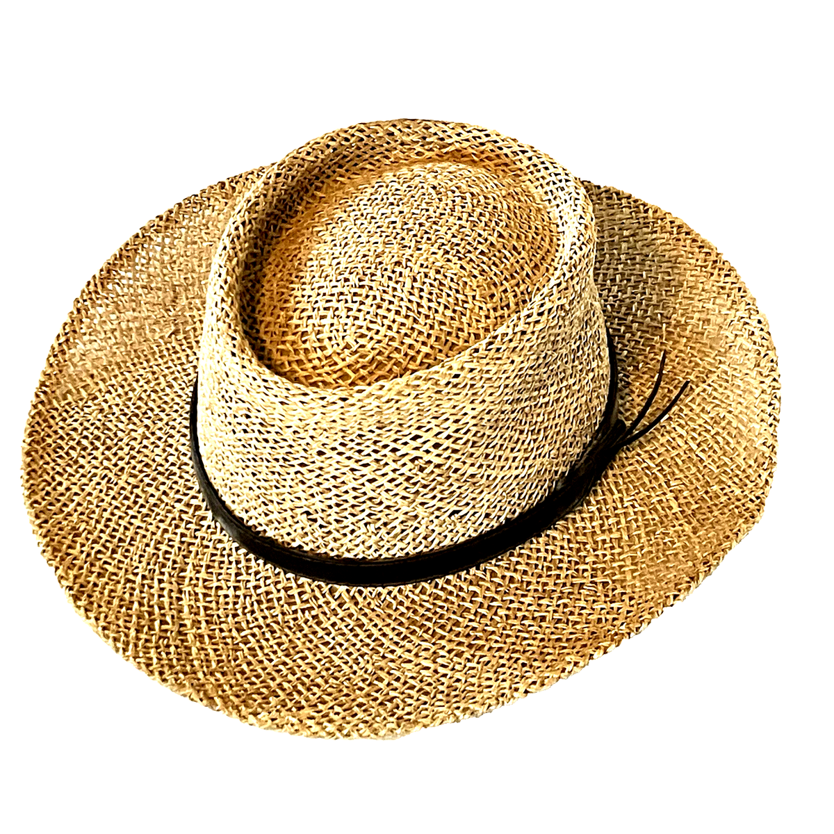 NEW Stetson Hat Gambler Seagrass Straw Panama Fedora Wheat L XL