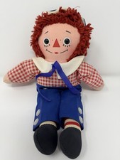 Vintage 1960's Knickerbocker Raggedy Andy Plush Rag Doll 12  