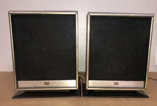 TESTED Vintage Air Suspension Audio System Bookshelf Speakers -Pair 11-11008