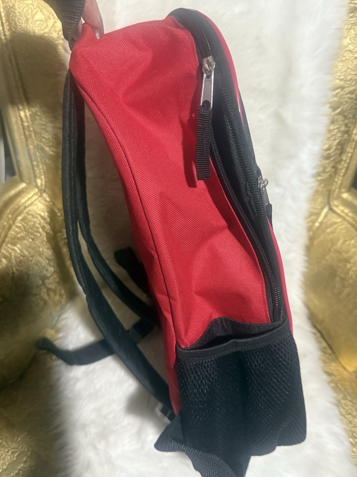 Five Nights at Freddy's Unisex Red/Black Glimmering school Backpack image 7
