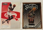 Michael Jordan Insert Card Lot - 2 Cards Ranging in OK to Good Condition