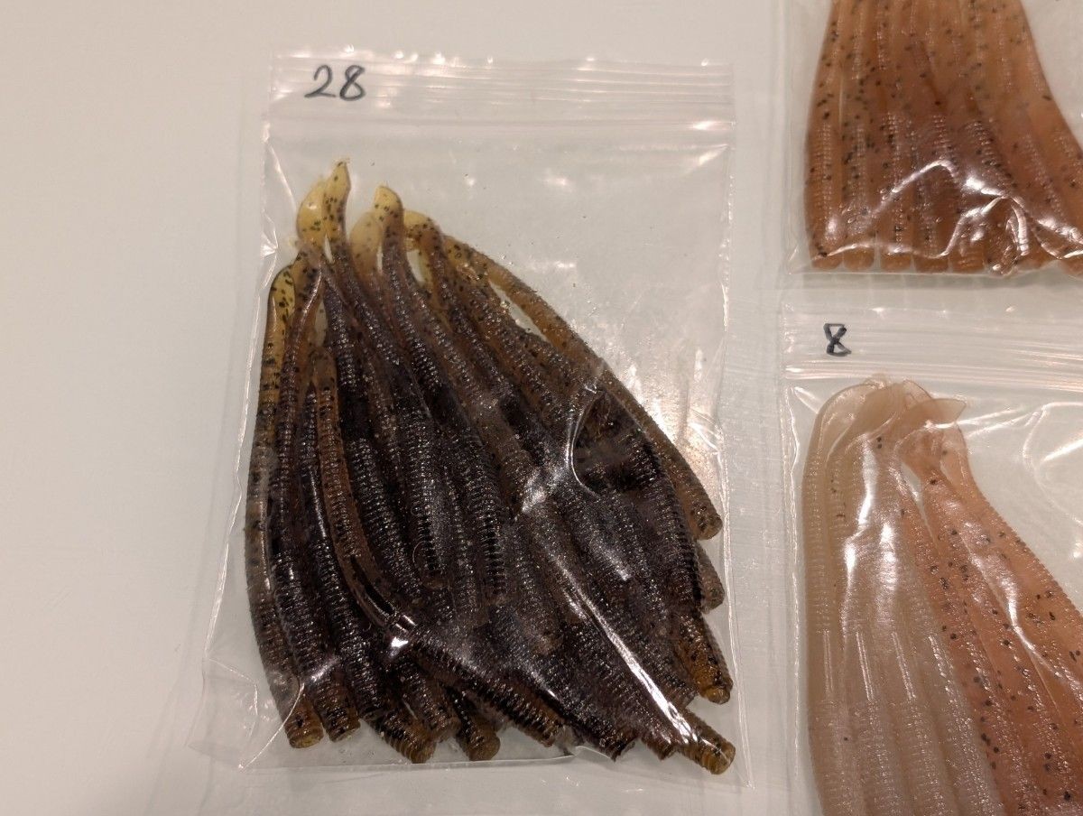 Gary Yamamoto Cut Tail Worm 4 inch 76 set Lure Worm - Image 4