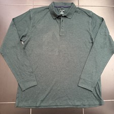 James Pringle Men's Long Sleeve Polo Shirt - Medium - Dark Green BNWT 