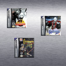 Castlevania AoS, CotM, HoD Video Game Box Art GBA High Quality Magnet / Set
