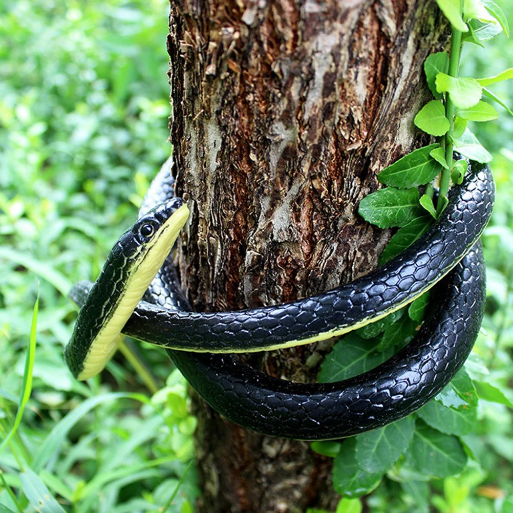 PULLIMORE 3 Pcs Realistic Fake Snake Lifelike Real Scary Snake Toys Prank Party Joke Halloween Props