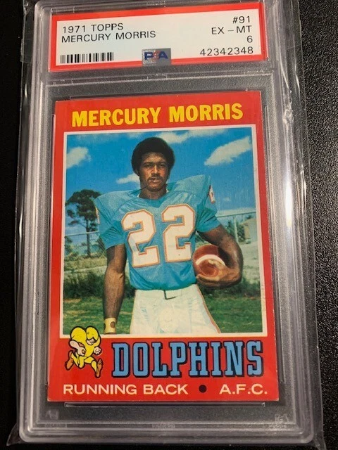 Mercury Morris trading card