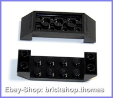 Lego 2 x Schrägstein 6x2 negativ schwarz - 22889 - Slope Black - NEU / NEW