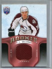T.J. Galiardi 08/09 Upper Deck Be A Player Game Used Jersey Rookie #20/99