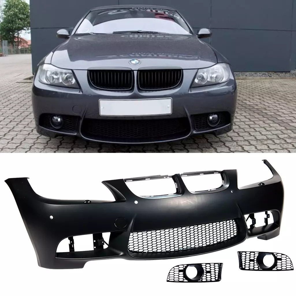 BMW E90 E91 05 08 SALOON TOURING M3 LOOK STYLE FRONT BUMPER PRE