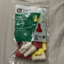 25 Pcs Winged Green Ground Wire Connectors Nuts with Hole Grounding Connectors