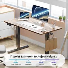 Electric Desk Height Adjustable 63x24 Inch Stand Up Sit Stand Computer Ergonomic