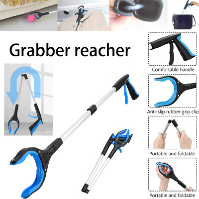 32'' Foldable Grabber Reacher Tool For Elderly Pick Up Stick Garbage Trash Picker