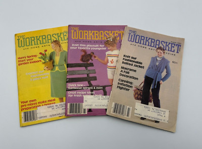 Vintage  The Workbasket  Home Arts Magazine Lot 1980 Issues May/July/Aug.