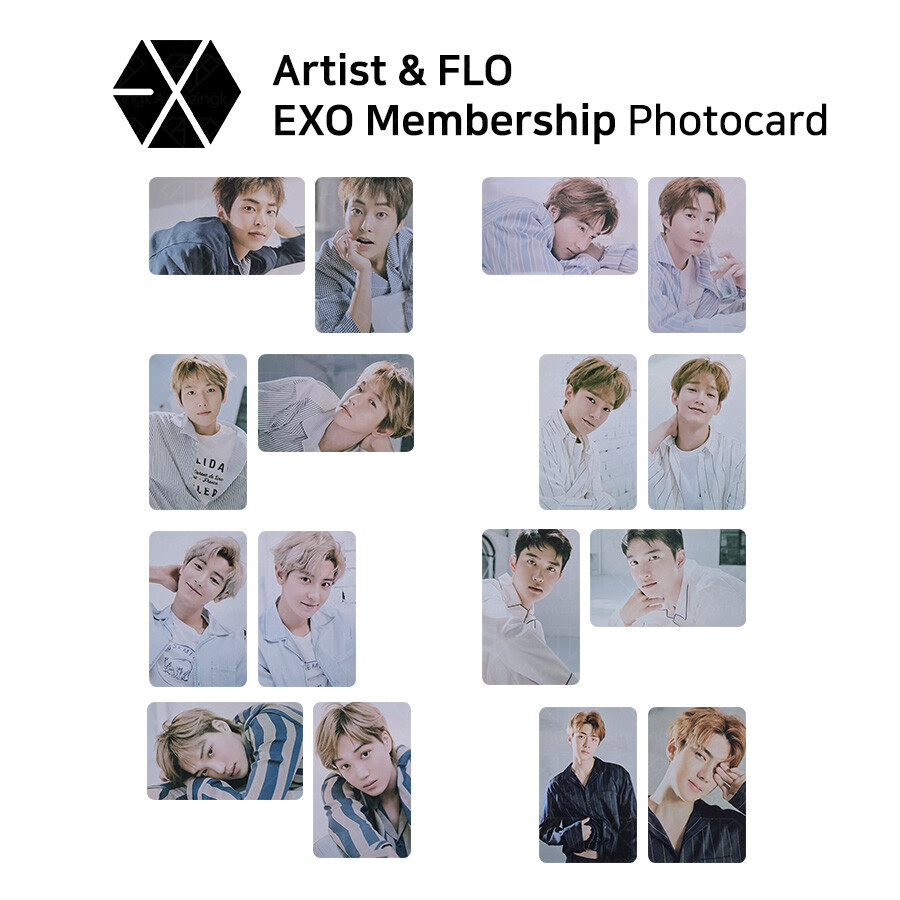 EXO - Artist & FLO membership Official Photocard | eBay