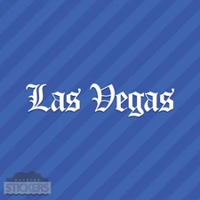 Las Vegas Nevada Old English Vinyl Decal Sticker