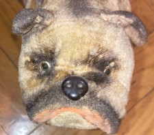 Rare Vintage Alps Japan Wind Up Bulldog Dog Working 9  Toy
