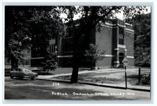 c1940's Public School Building Spring Valley Wisconsin WI RPPC Photo Postcard