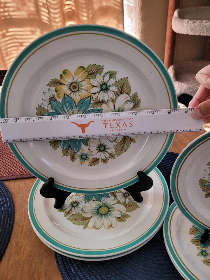 Juego de 3 platos de cena y 3 platos de ensalada Noritake Stoneware Blue Sky 8760 Foto 2 de 4