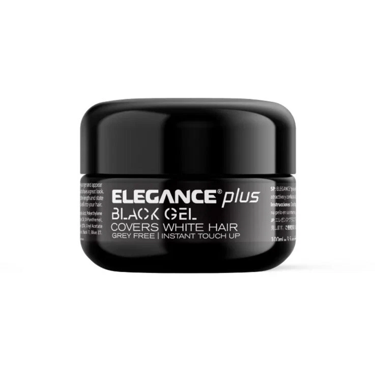 Elegance Plus Black Hair Gel 100ml - Cover White Hair Original  جل اليجانس اسود - Image 3 of 3
