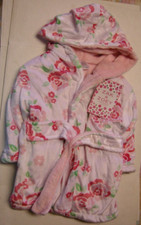 Baby Robe By Zak Zoey, Floral Theme, 0-9 Months, Plush, Brand New