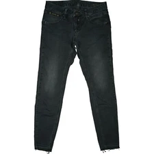 Wonderful W29 Jeans Pants Gray Women 7/8 Touch Cropped Stretch Low R. Skinny 38