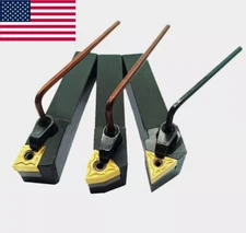 5/8" Cutting CNC Lathe Excircle Indexable Turning Tool Holder+ Carbide Inserts